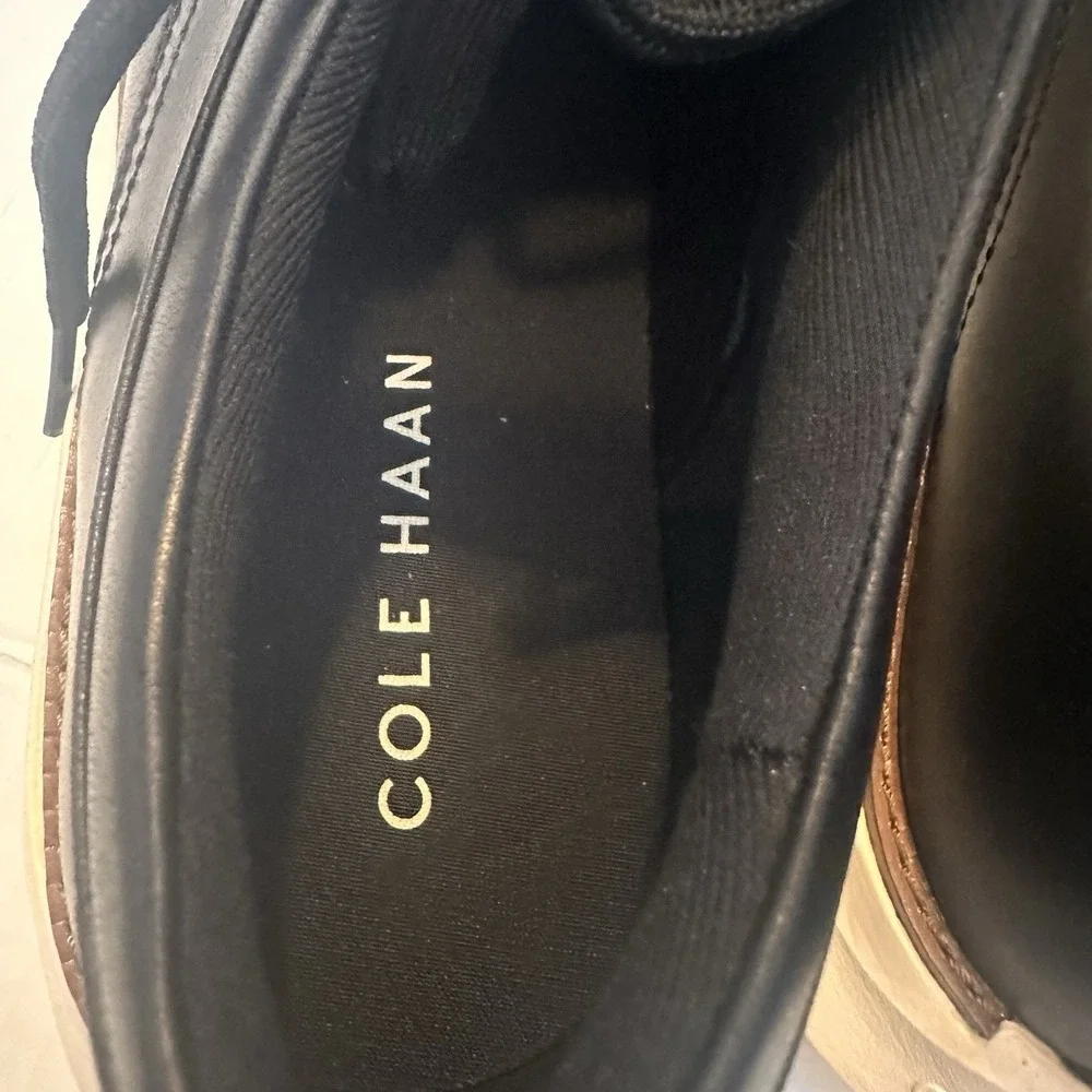 Cole Haan Men's Leather Grand Remix Oxfords Black 9.5 M New Without Box